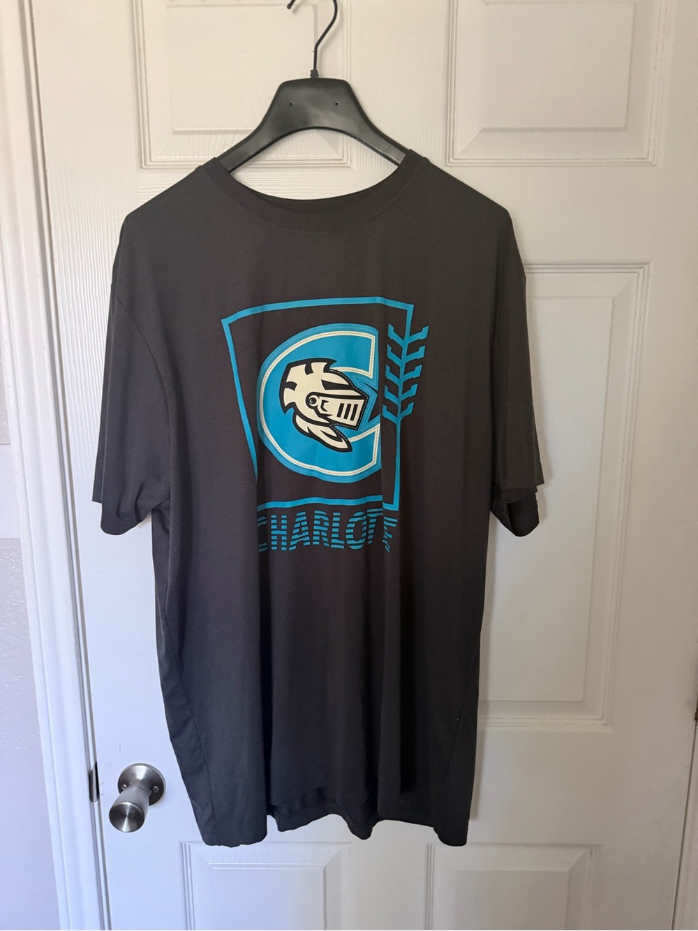 Charlotte Knights Tee with Teal and White Graphic